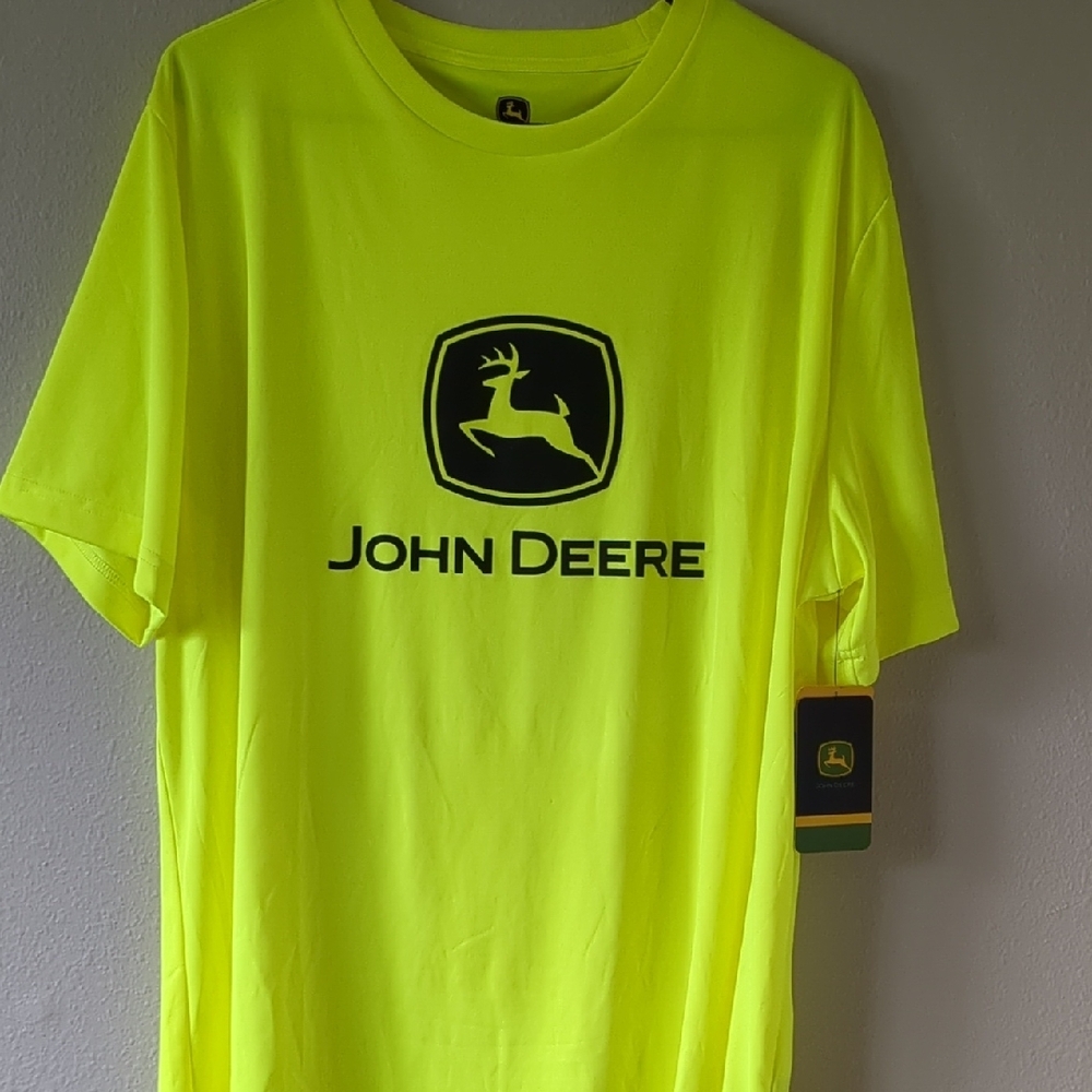 John Deere Neon Yellow Men's T-Shirt